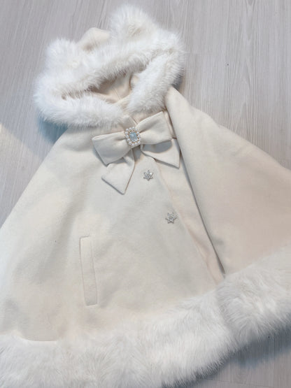 Women's Lolita Cat-Ear Wool Cape