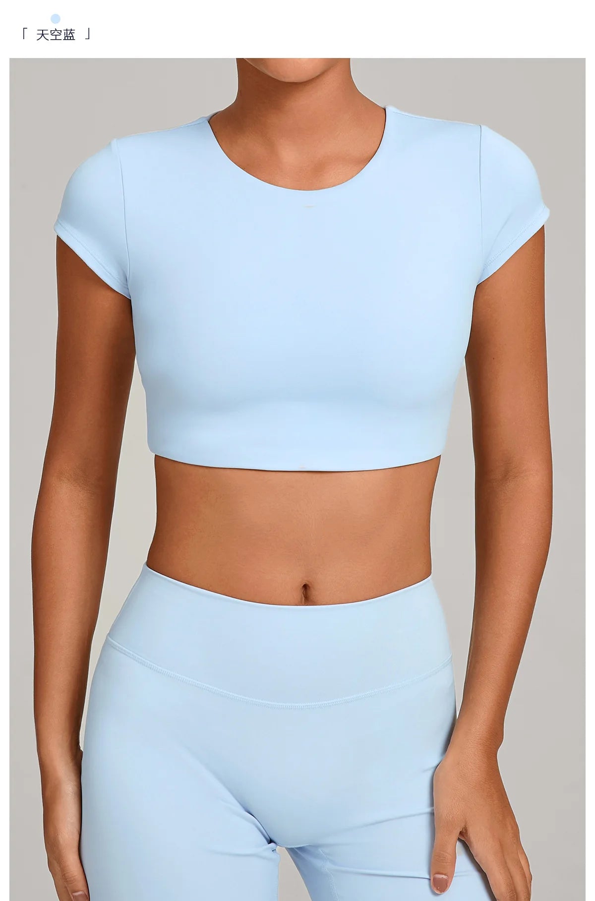 Hollow Backless Short Sleeve Sporty Slim T-shirt Women Crop Top Breathable Quick Dry Gym Workout Top Sport Shirt Fitness Clothes