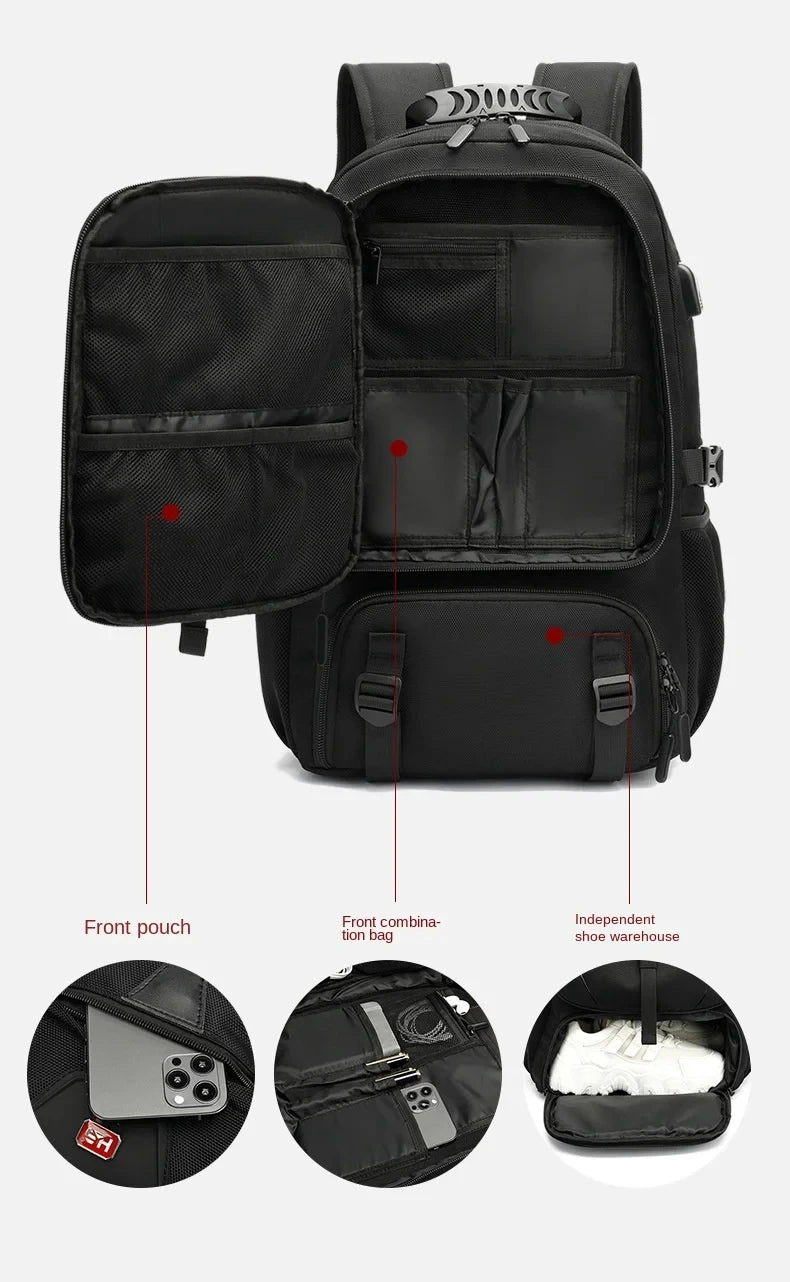 50L 60L 80L Travel Backpack for Women and Men Large Capacity Outdoor Waterproof Men's Business Trip Backpacks Women's Laptop Bag