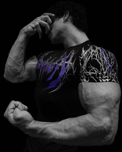Breathedivinity sports bra compressive high-elasticity training men's and women's short-sleeved quick-drying T-shirts