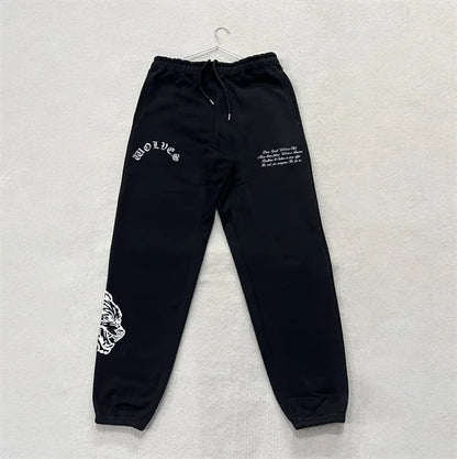 DARC SPORT ankle-length sweatpants, American-style fleece pants, fall/winter fitness training pants, men's and women's matching