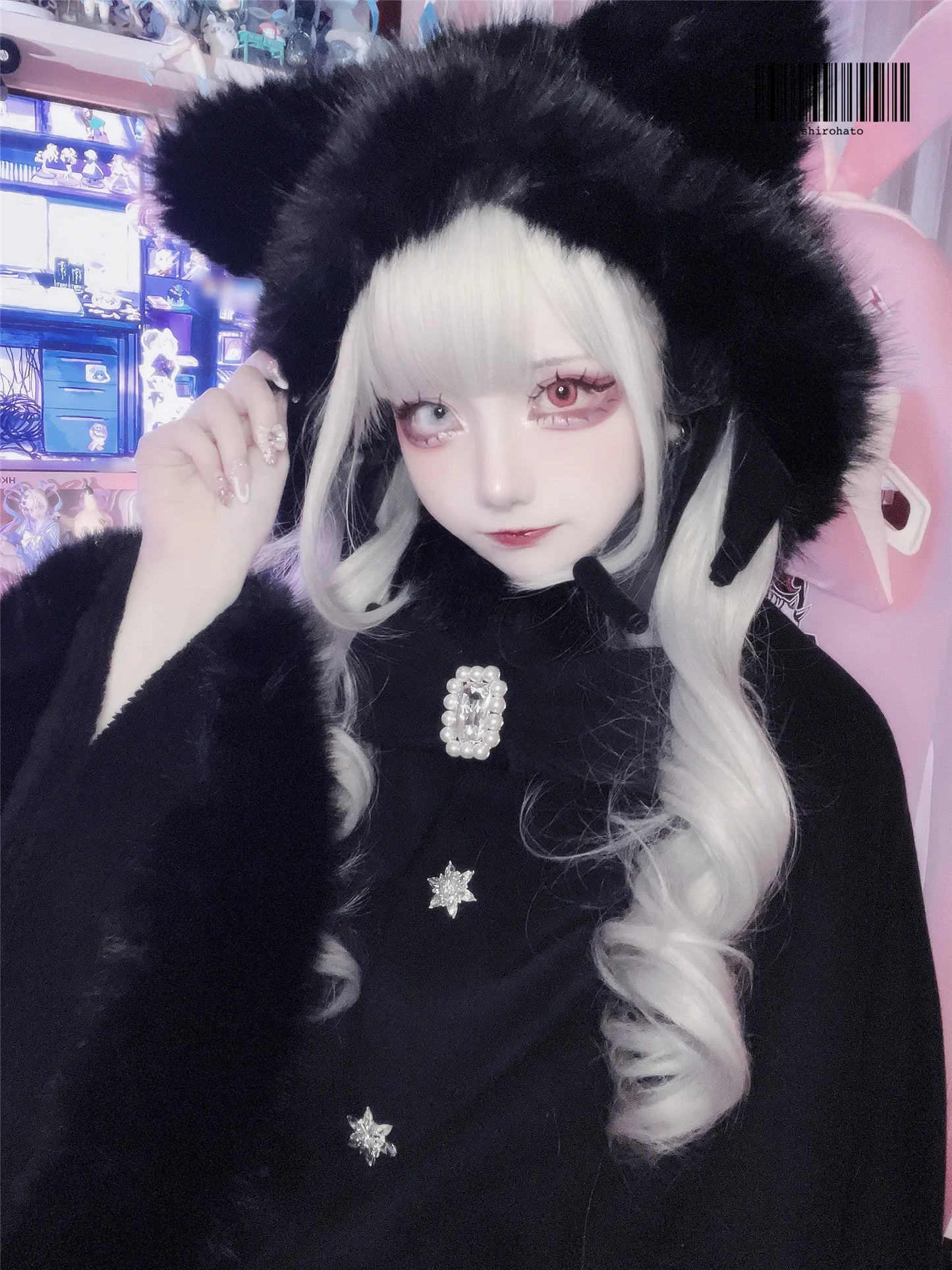 Women's Lolita Cat-Ear Wool Cape