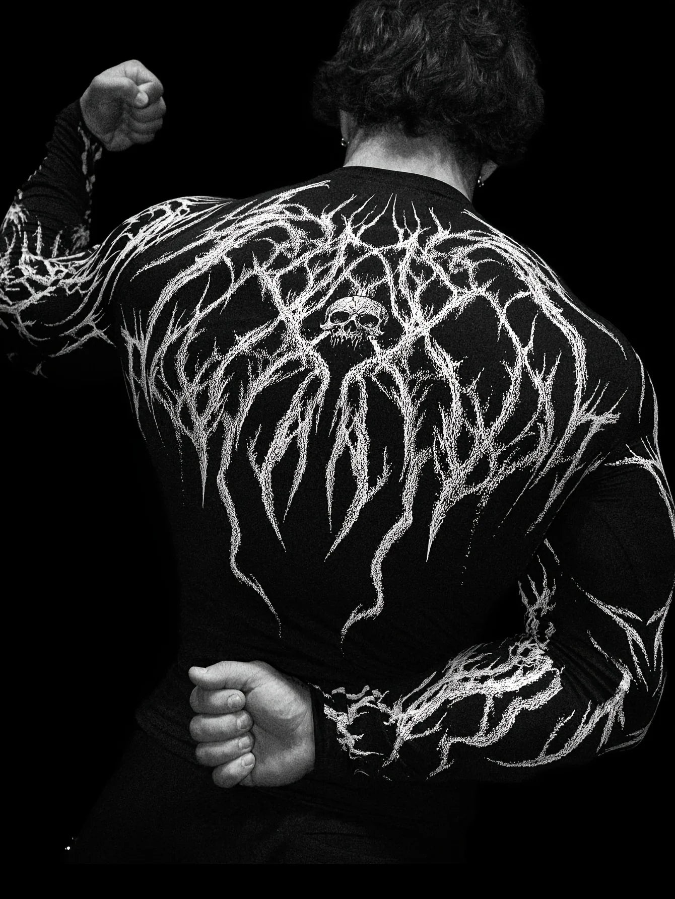 Tight Fitting Long Sleeved T-shirt S-2XL High Elasticity Muscle Fitness Shirt Quick Drying Moisture Wicking And Sweat Wicking