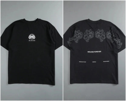 Apex Ritual – 純綿半袖プリントカップルTシャツ – 男女兼用フィットネススポーツウェア