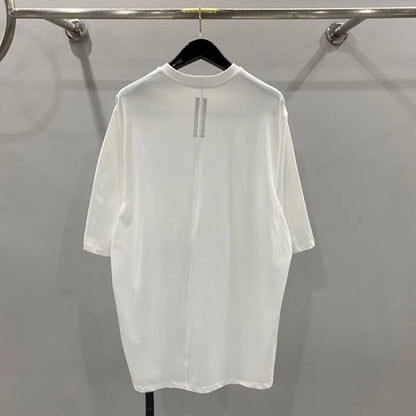 HKSH Spring Summer New Men's Tide Streetwear Cotton Solid Color Loose RO Style Short Sleeves Large Tees Chic Dark T-shirt HK2008