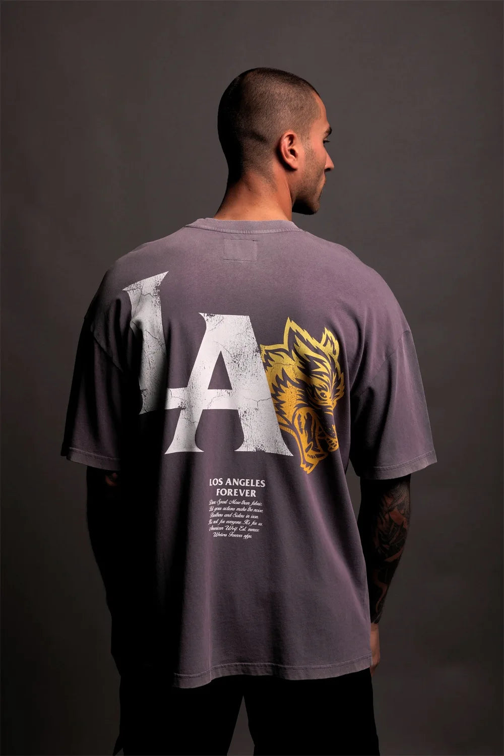 DARC SPORT Printed Loose Round-neck T-shirt for Men - New Style Casual Shirt with Long Sleeve