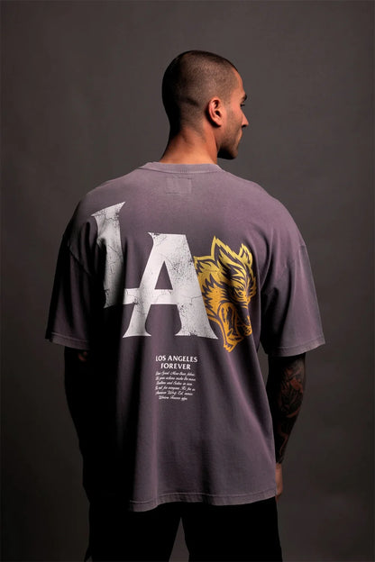 DARC SPORT Printed Loose Round-neck T-shirt for Men - New Style Casual Shirt with Long Sleeve