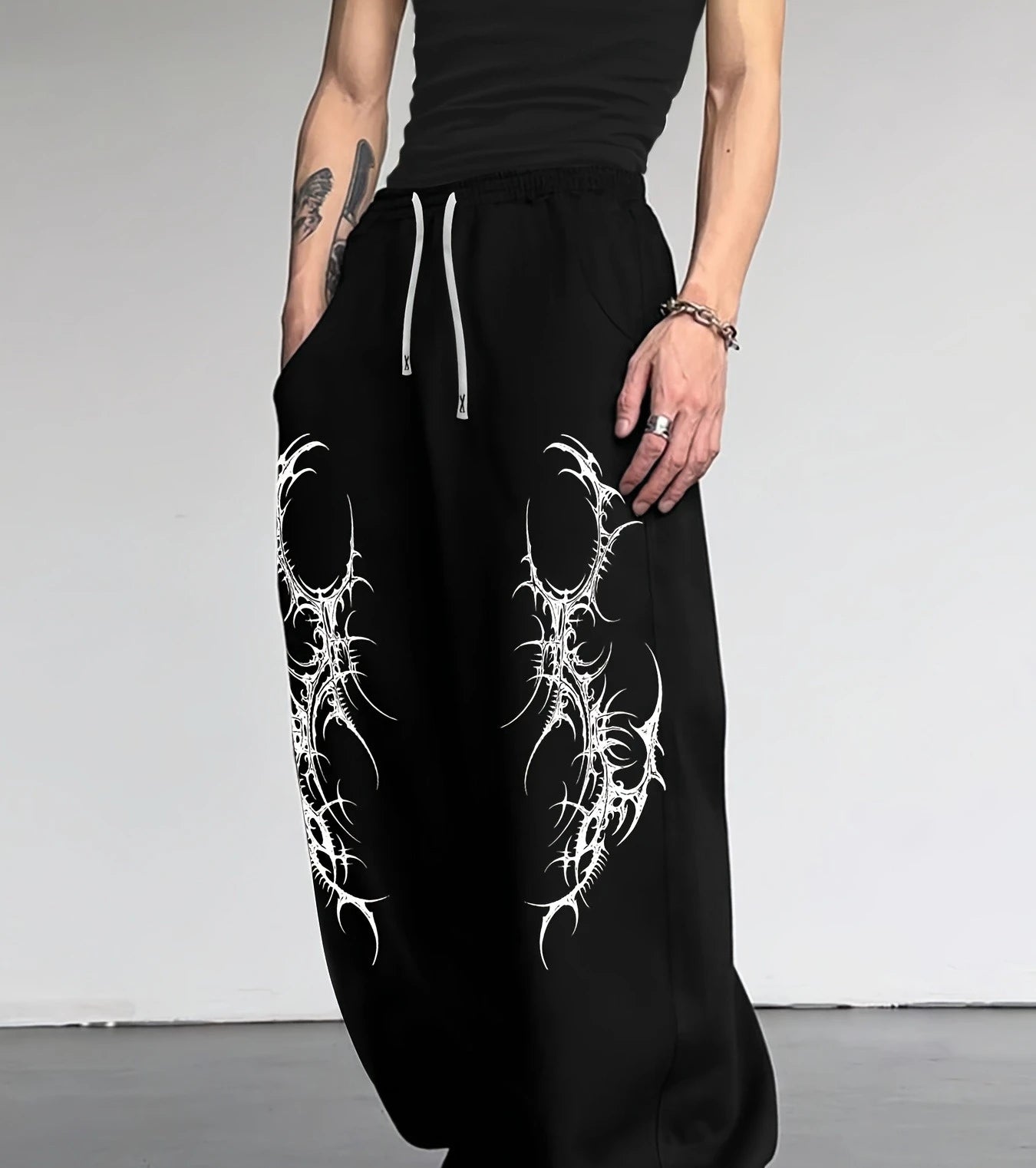 Fashion New Products in The Summer of Gothic Retro Hip-hop 3D Printed Sports - APEX RITUAL men's pants