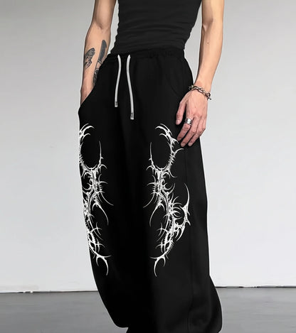 Fashion New Products in The Summer of Gothic Retro Hip-hop 3D Printed Sports - APEX RITUAL men's pants