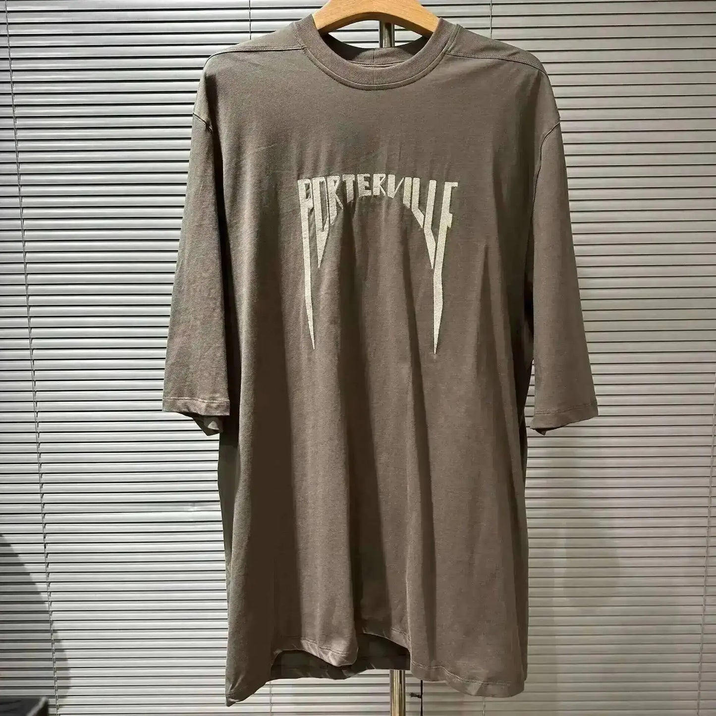 HKSH Summer Men's Tide Dark High Street Trendy Letters Print T-shirt Women Round Collar Cotton Oversized Loose Short Tees HK3578