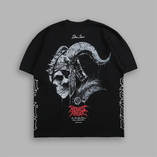 Apex Ritual – EINHERJAR サイドバイサイド オーバーサイズ Tシャツ – Y2K ゴシック ヒップホップ カップル Tシャツ