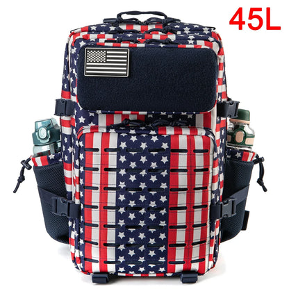25L/45L Tactical Backpack Outdoor for Men and Women heavy duty Bag Small School Rucksack Hiking backpac kwith Bottle Holder
