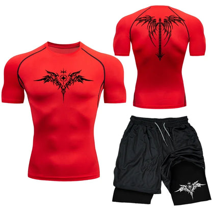 Apex Ritual MMA Compression Set – Quick-Dry Rashguard & Shorts for Combat Training