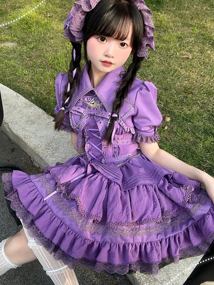 Women's Harajuku Gothic Chain JSK Dress