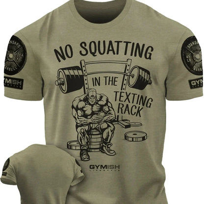 Apex Ritual Men's GYM Letter Print T-Shirt – Breathable Cotton Training Tee