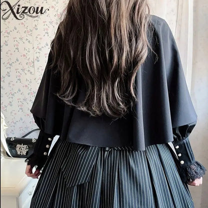 Women's Gothic Lolita Short Cape