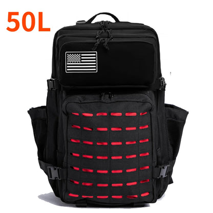 25L/50L Tactical Backpack Bag Hunting MOLLE Backpack GYM for Men Outdoor Hiking Travel Rucksack Witch 2 Bottle Holders