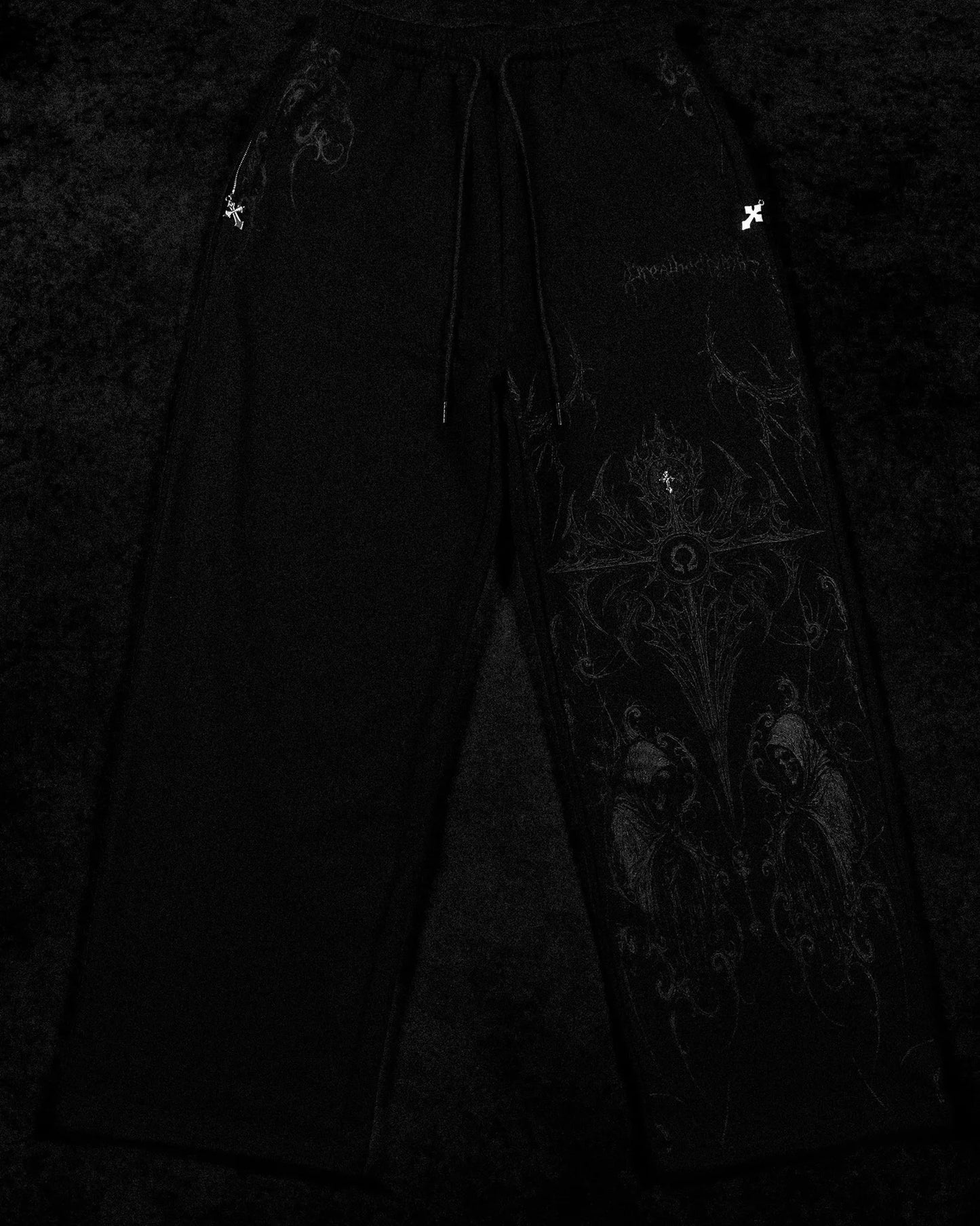 BREATHEDIVINITY men's sports pants for jogging, fitness and leisure, with printed patterns, straight and wide fit long pants