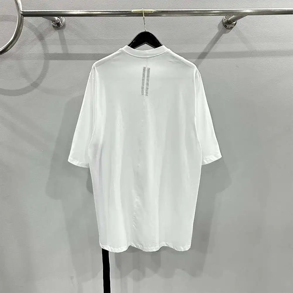 HKSH Spring Summer New Men's Tide Dark Cotton Form Five Star Printed Pattern Cotton T-shirts Half Sleeve Women Chic Tees HK2006