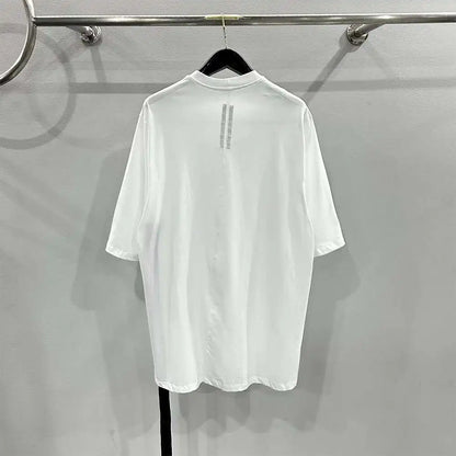 HKSH Spring Summer New Men's Tide Dark Cotton Form Five Star Printed Pattern Cotton T-shirts Half Sleeve Women Chic Tees HK2006