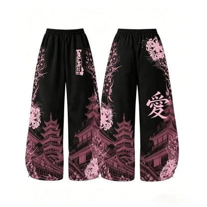 2026 Streetwear Gothic Retro Y2K Loose Harajuku Trendy Men and Women Hip Hop Fashion Casual Versatile Couple Wide Leg Pants