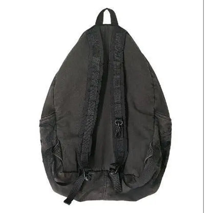 LEFTSIDE Y2k Aesthetic Letter Embroidery Backpack Patchwork Vintage Gothic Schoolbags Luxury Design Casual Students Backpacks