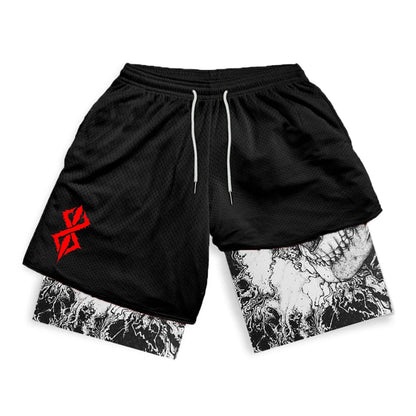 Apex Ritual – Men's 2-in-1 Training Shorts – Quick-Dry Double-Layered Gym Running Shorts
