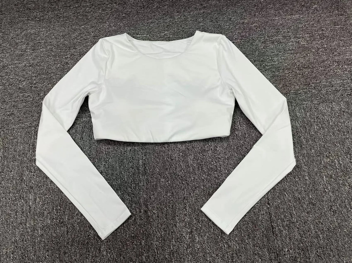 Crop Top Women Long Sleeve Tees 2026 Gym Shirt Padding Sports T-shirts Push Up Yoga Clothing Black White Blue Coffee Gray Navy