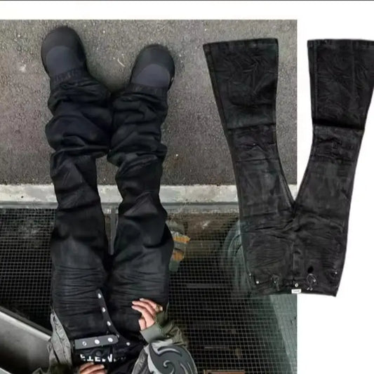Men's Gothic Vintage Streetwear Black Jeans