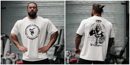 Apex Ritual Cotton Training Tee – Loose-Fit Round-Neck Gym & Sport Shirt