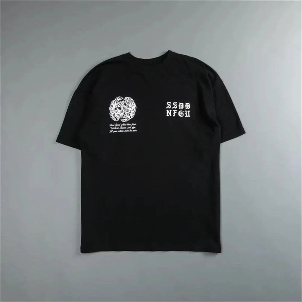 Women's Wolf Graphic Cotton Training T-Shirt