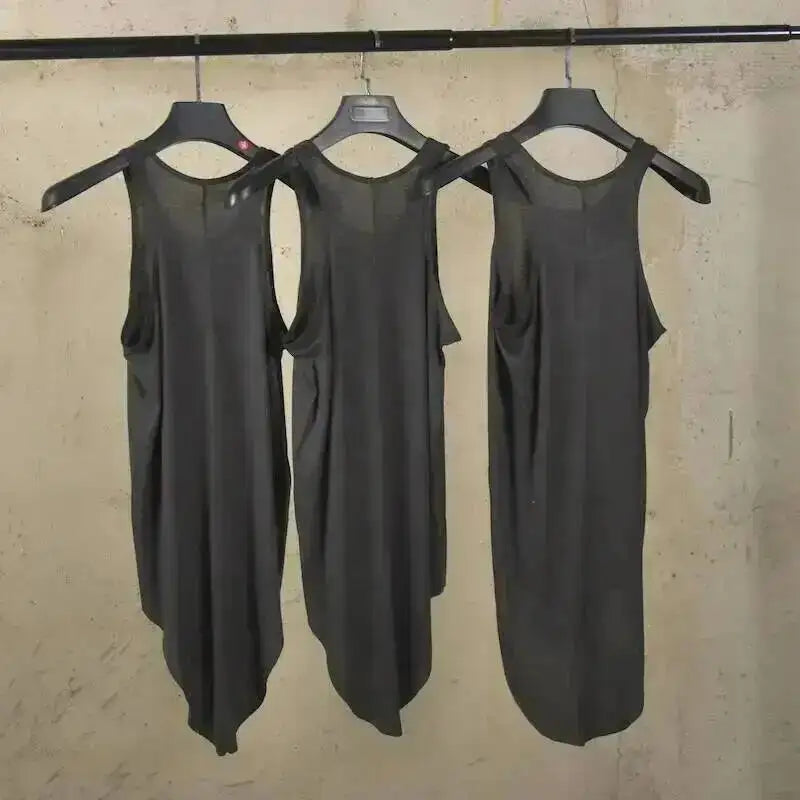 HKSH RO 2025 Summer New Man Dark Tide Chic Tank Top Ultra-thin Transparent Sleeveless Sweatshirt Wool Fashion Vest Trendy HK4911