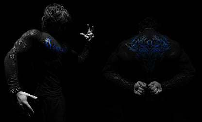Breathedivinity highly elastic compression exercise fitness running compression long-sleeved tight-fitting clothing