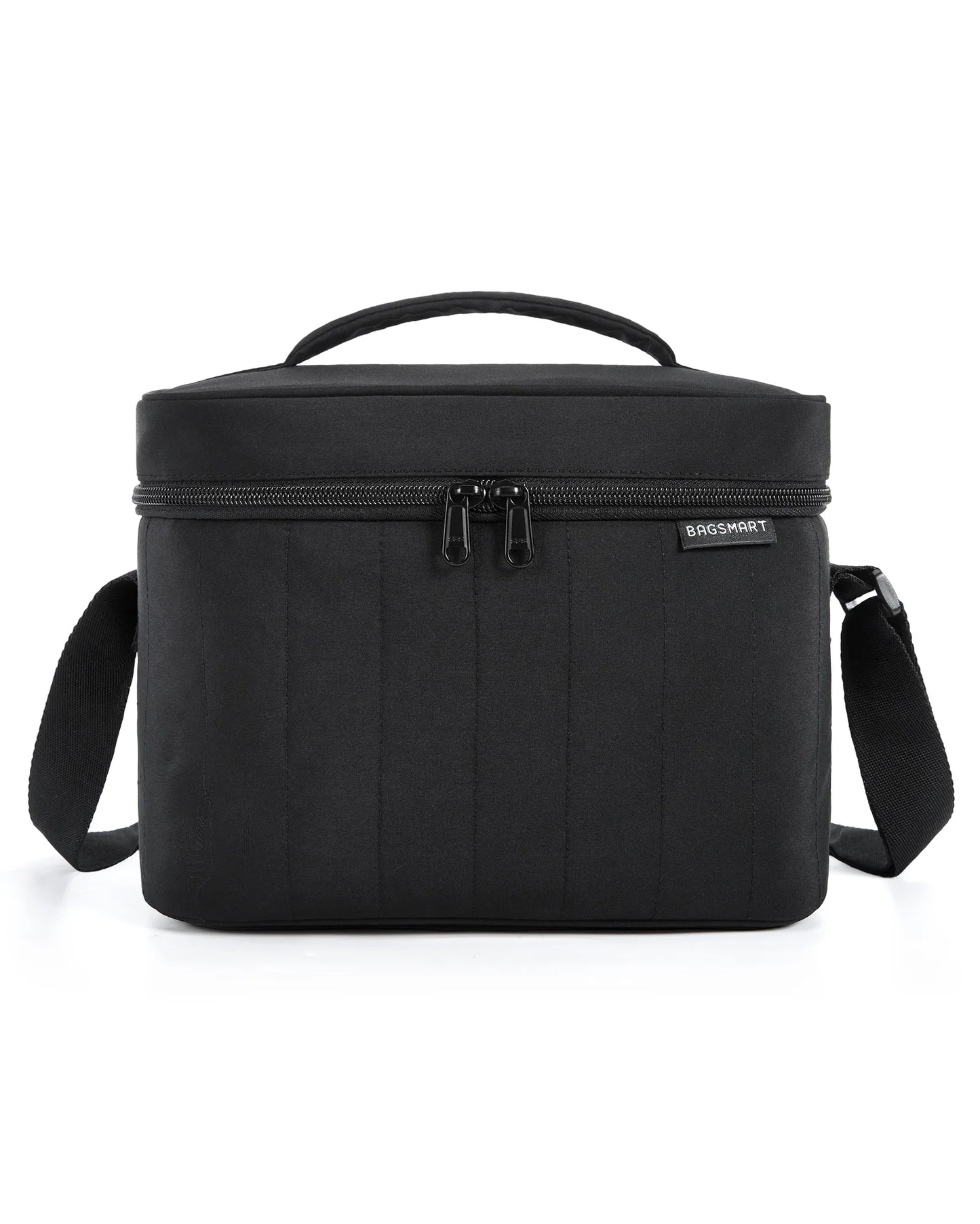 BAGSMART Lunch Box for Women Insulated Lunch Bag Cute Puffer Lunch Tote Bags Lightweight Quilted Reusable Cooler for Work School