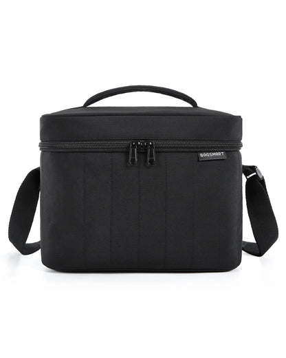 BAGSMART Lunch Box for Women Insulated Lunch Bag Cute Puffer Lunch Tote Bags Lightweight Quilted Reusable Cooler for Work School