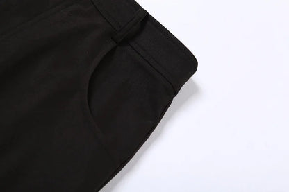 Women Midi Skirts Goth Dark Grunge Casual Tag Split Mall Gothic Punk High Raise Slim Long Skirt Y2k Sexy Fashion Streetwear