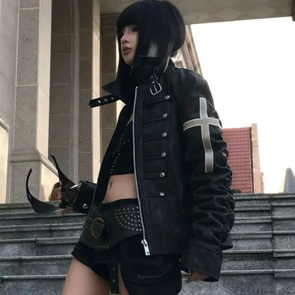 Women's Vintage Gothic Zip Jacket
