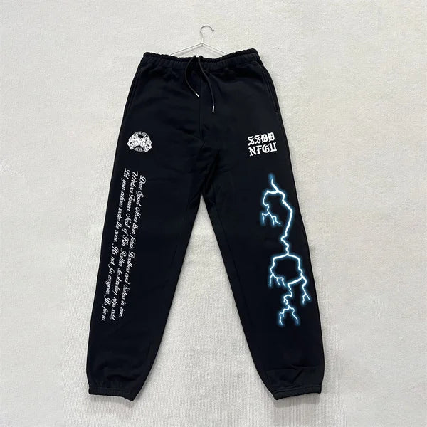 DARC SPORT ankle-length sweatpants, American-style fleece pants, fall/winter fitness training pants, men's and women's matching