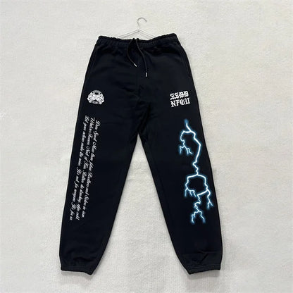 DARC SPORT ankle-length sweatpants, American-style fleece pants, fall/winter fitness training pants, men's and women's matching