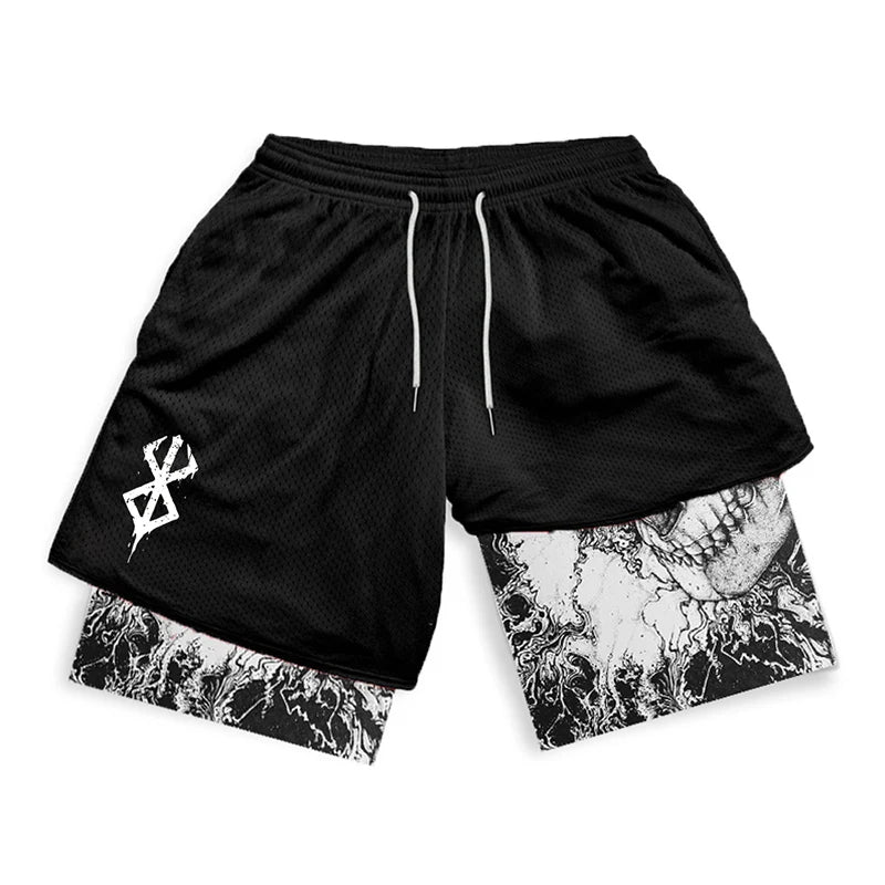 Apex Ritual – Men's 2-in-1 Training Shorts – Quick-Dry Double-Layered Gym Running Shorts