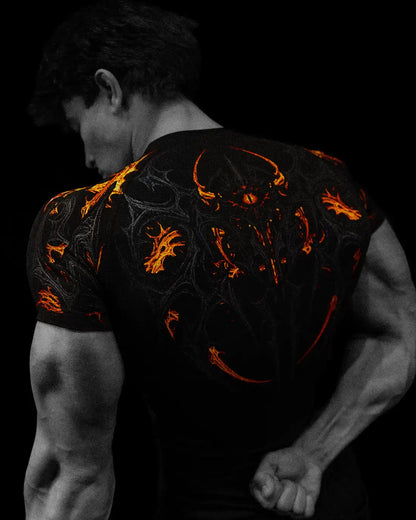 Breathedivinity Fitness Sports T-shirt with High Elasticity and Short Sleeve for Men