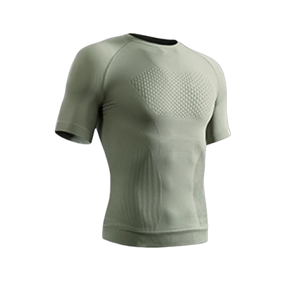 Summer Men Short Sleeve T-Shirt Breathable Compression Gym Running T Shirt Man Casual Tops Seamless Fitness Shirts Man Clothing
