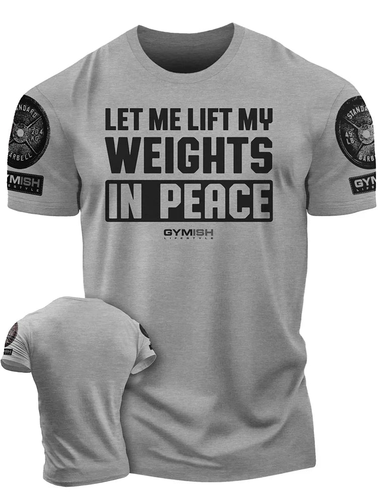Apex Ritual – GYM Letter Print Round Neck T-Shirt – Breathable Men's Sports Top
