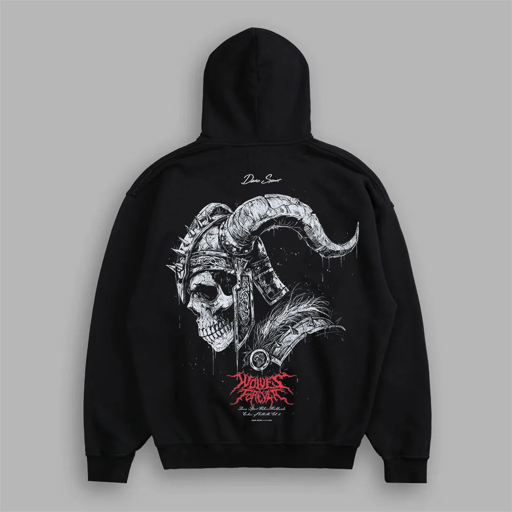 Men's Fleece-Lined Oversized Graphic Sweatshirt