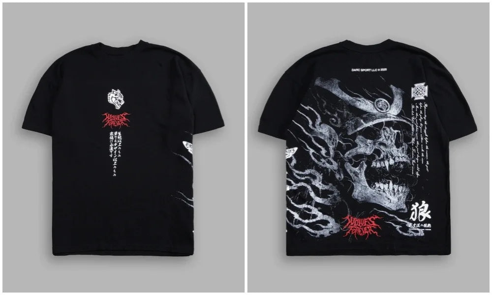 Men's Oversized Martial Arts Graphic Workout T-Shirt