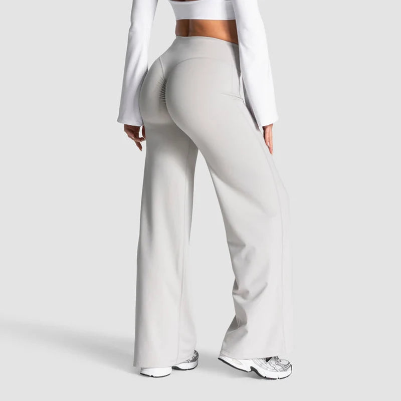 Women's Scrunch Wide-Leg Yoga Pants