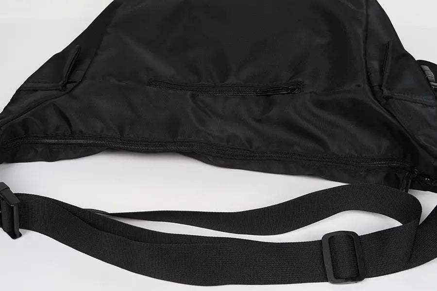 Shopper Nylon Shoulder Gothic Black Crossbody Messenger Tote Bags For Men Women's Hip Hop Techwear Satchel Waist Goth Postman