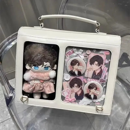Niche Japanese Transparent Ita Bag Casual Large Capacity Girl Shoulder Crossbody Bag Fashionable Ulzzang Student Backpack ItaBag