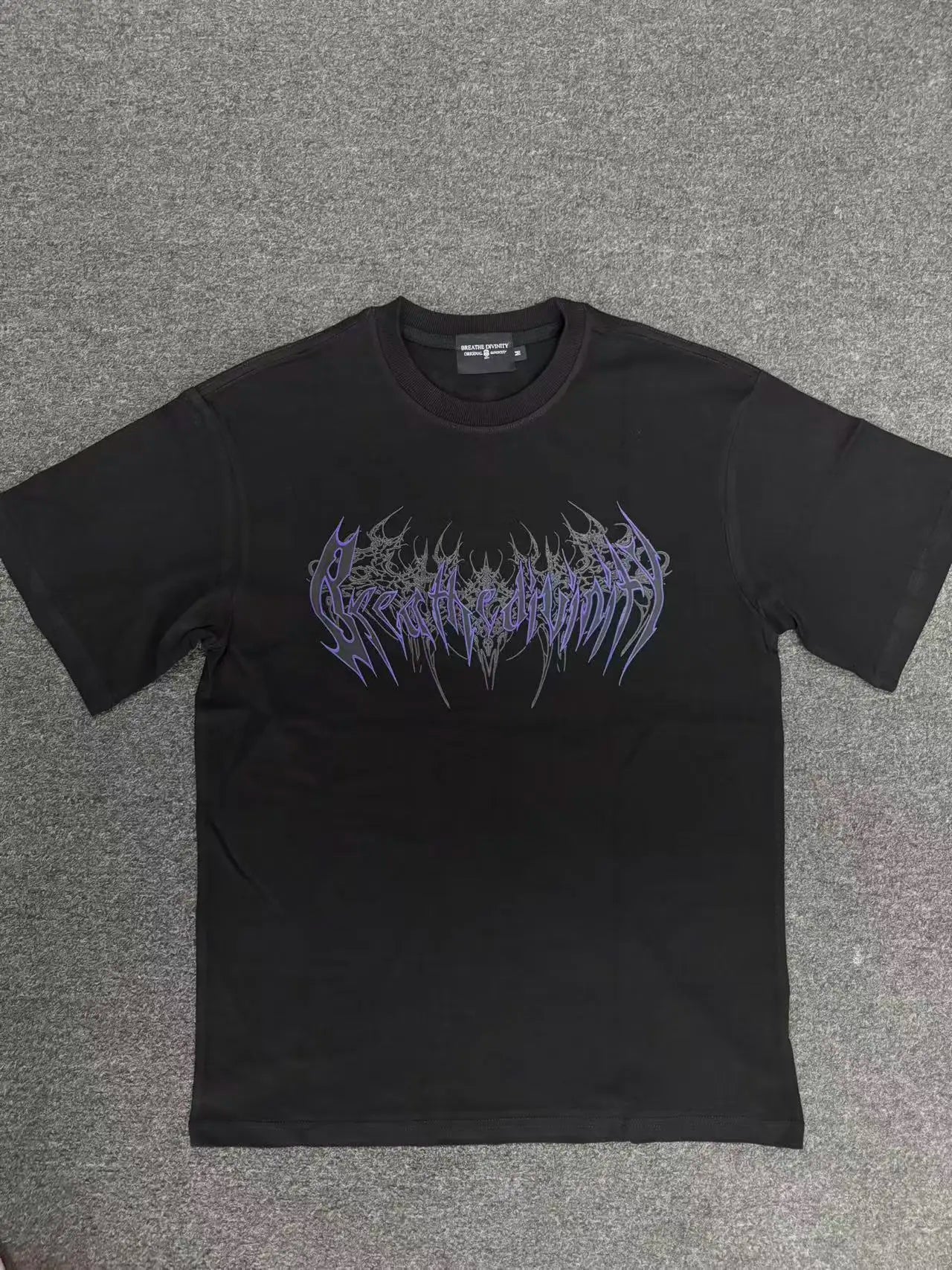 Breathedivinity American-style printed fitness cotton t-shirt for gym and sports activities