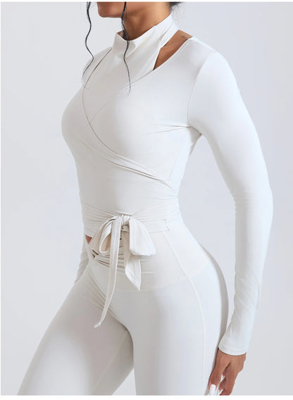 Apex Ritual – 新型ヨガ長袖ジムシャツ – スポーツトップ フィットネス アウトドア ランニング (Mujer)